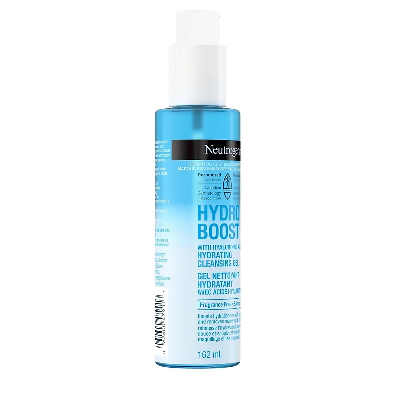 Neutrogena Hydro Boost Hydrating Cleansing Gel - Hyaluronic Acid - Makeup Remover, Facial Cleanser - Fragrance Free