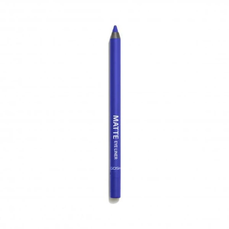 GOSH - Matte Eye Liner - 016 Crazy Blue, PERFUME FREE/VEGAN