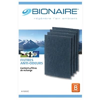 Filtre anti-odeur amélioré Bionaire, paquet de 4