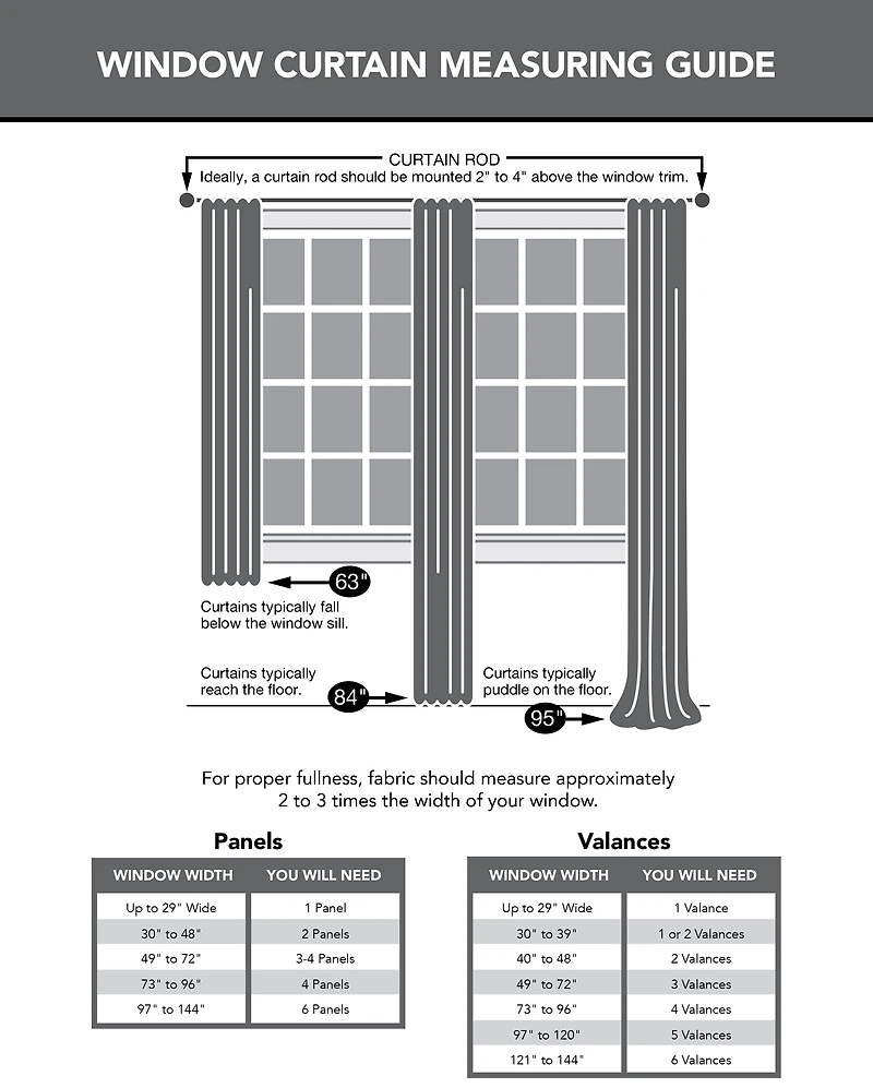SUN TEXTILE CRUSHED ROD POCKET CURTAIN