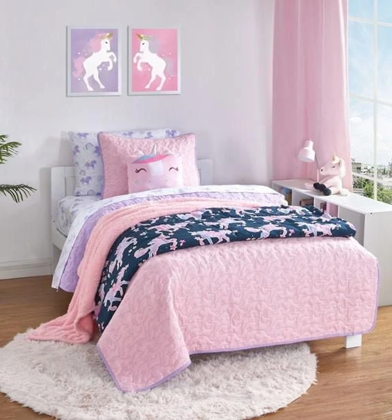 Mainstays Kids Reversible Quilt Set, MSK Quilt