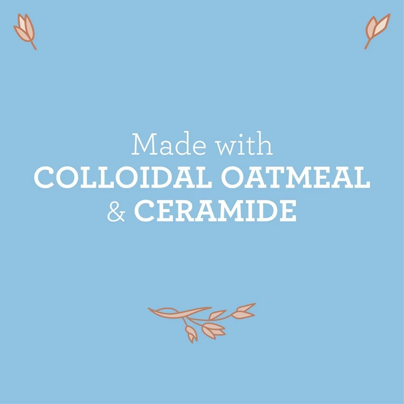 Crème hydratante pour le corps Aveeno Soin de l’eczéma pour bébés avec céramides, lotion pour peau sèche, sans parfum, sans parabènes, avoine colloïdale 330 ml