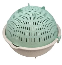 Sunwealth Eco Friendly 4.7L Multi-purpose Colander and Bowl Set, Ideal for picnic,straining, mixing, keep bugs away