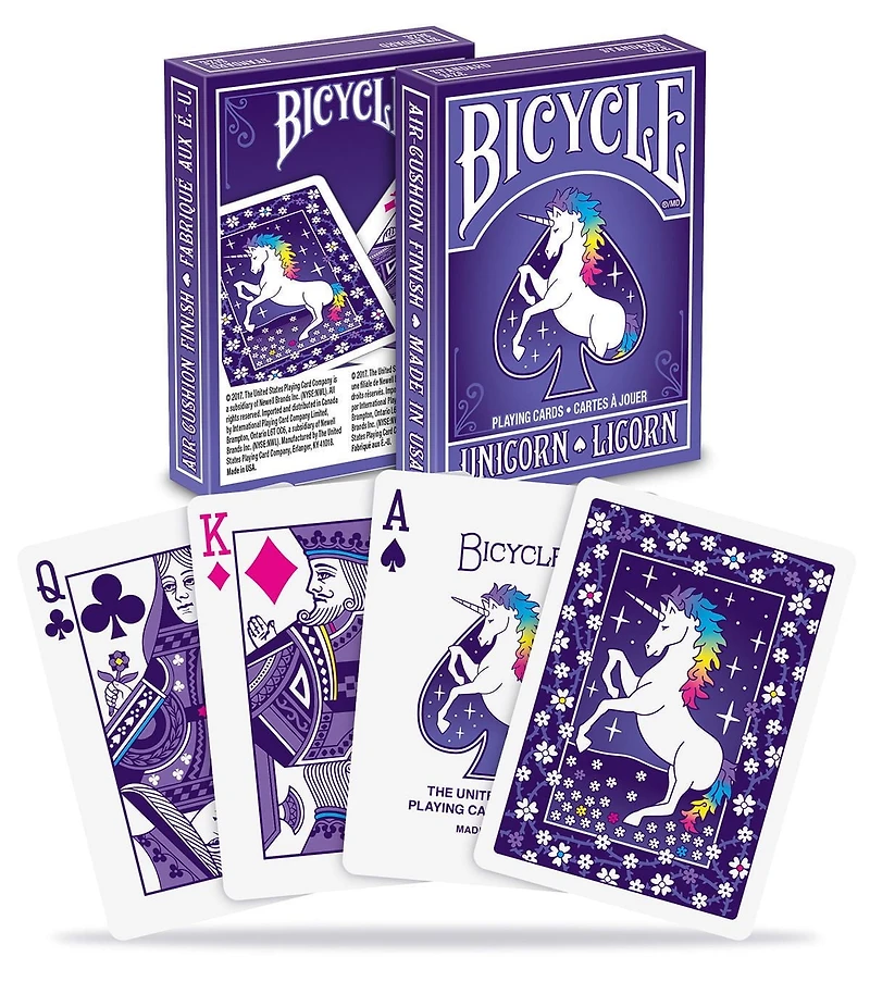 Cartes à jouer de licorne Bicycle