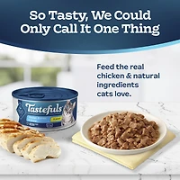 Nourriture Humide pour Chat Adulte Blue Buffalo Tastefuls Entrée de Poulet en Flocons dans une Sauce