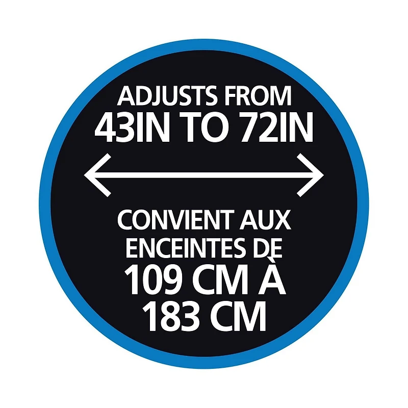 Tringle de douche décorative télescopique ajustable Mainstays Easy Up