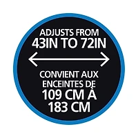 Tringle de douche décorative télescopique ajustable Mainstays Easy Up