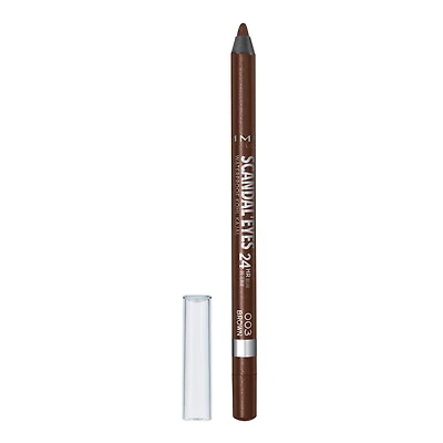 Rimmel Crayon Hydrofuge Scandaleyes Kohl Kajal, formule douce, estompable, couleur intense, longue durée sans bavure, 100% Sans Cruauté Une intensité de couleur qui dure