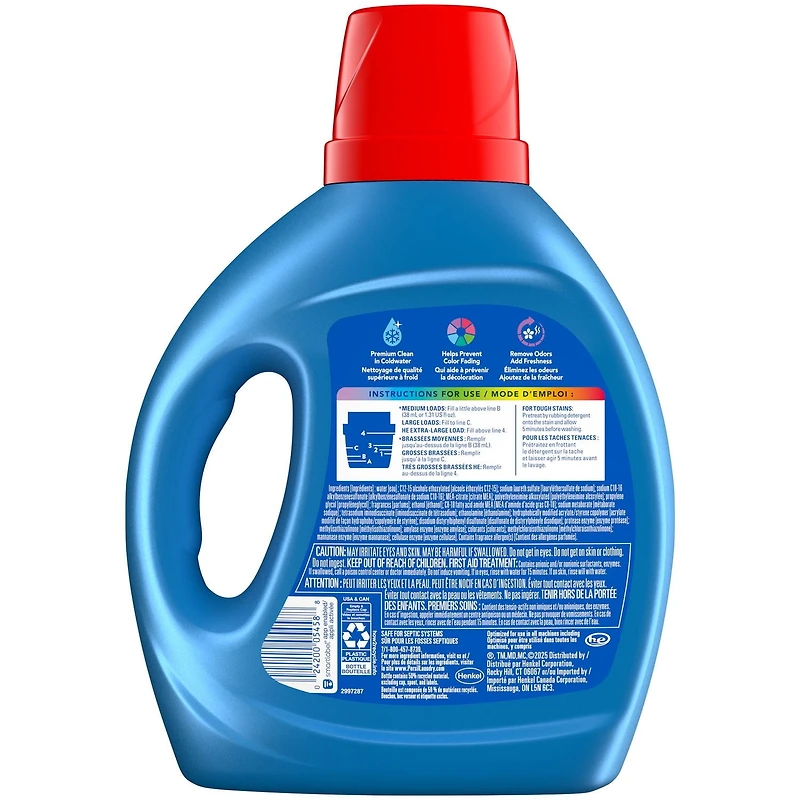 Détergent à lessive liquide Persil Everyday Clean Intense Fresh 1,86 l, 48 brassées 1,86 l, 48 brassées