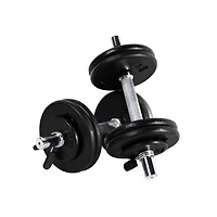 Disques en fonte CAP Barbell de 1 pouce, noir, simple, 1.25 - 50 livres