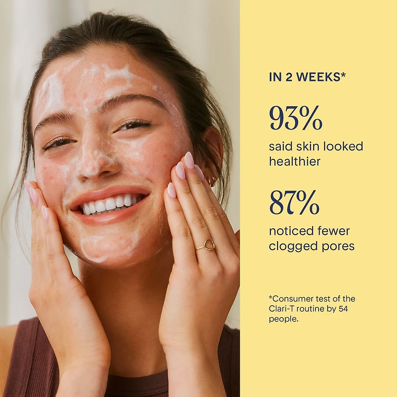 Marcelle Clari-T Purifying Cleansing Gel with 1% Salicylic Acid + PCA, 200mL, Clarifying. Exfoliating. Nourishing.