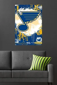 NHL St. Louis Blues - Maximalist Logo 23 Wall Poster, 22.375" x 34"