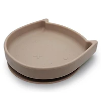 KU Silikitty Assiette en silicone sans dégâts  Toasted Almond