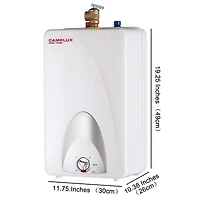 Camplux ME40 Chauffe-eau électrique à mini réservoir 4 gallons avec prise de cordon, 120 volts