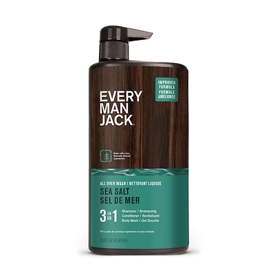 Every Man Jack 852ML 3 In 1 All Over Wash Sea Salt
