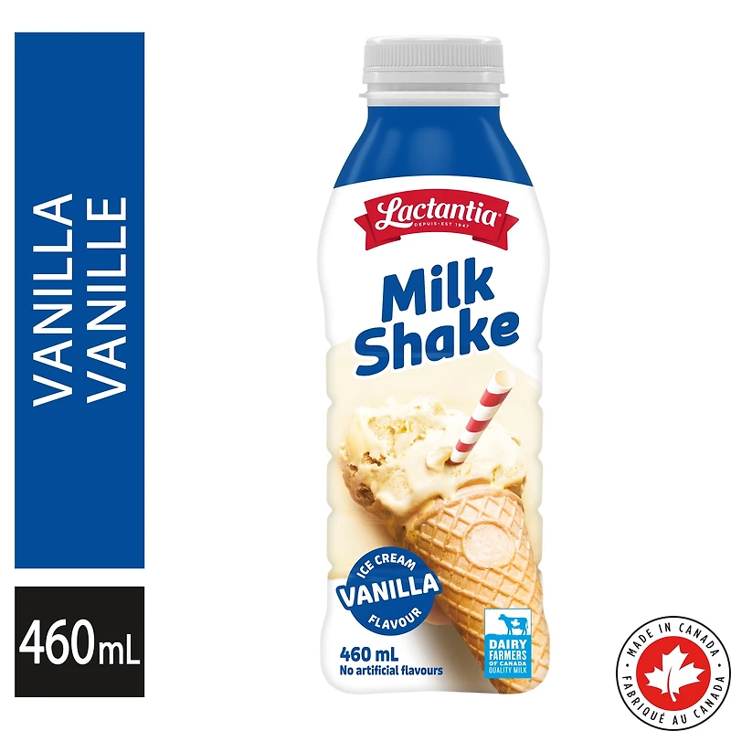 Lactantia Vanilla Milkshake, 460mL, 460ML