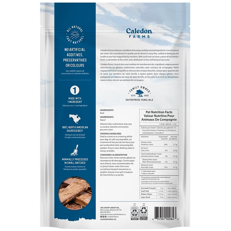 Caledon Farms Tendersticks de boeuf 110g