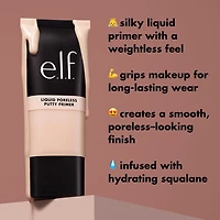 e.l.f. Cosmetics Base Pate Liquid Anti-Pores Enrichie de squalane, 28 ml