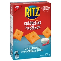 Craquelins Au Fromage Ritz À Saveur De Chili Doux Et De Crème Sure