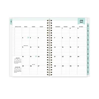 Agenda hebdomadaire/mensuel Day Designer Rainbow Stripe, format moyen, année 2021-2022