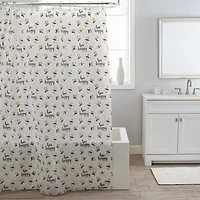Bee Happy Shower Curtain