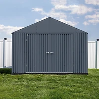 Arrow Elite 12 x 12 x 8 ft Anthracite Steel Storage Shed