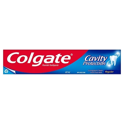 Colgate Cavity Protection Fluoride Toothpaste, Regular, 60 mL