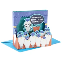 Carte amusante en relief de la Remise des diplômes, Shoebox, Paper Wonder de Hallmark (Ampoule)