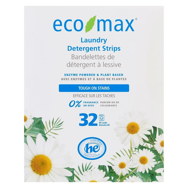 Bandelettes de detergent à lessive sans parfum Un choix respectueux de la nature