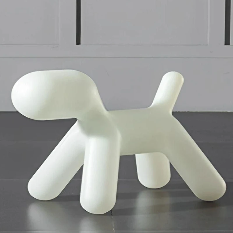 Heavenly Collection Dog Kids Chair in White