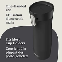 Tasse de voyage en acier inoxydable à isolation sous vide Contigo AUTOSCELLABLE West Loop avec couvercle facile à nettoyer, 591 ml (20 oz)