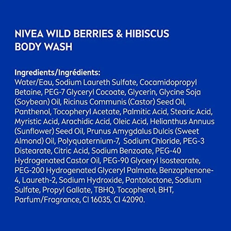 Nivea Crème Douche Wild Berry & Hibiscus 500 ml