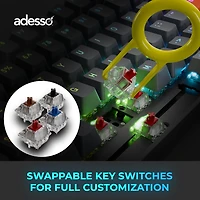 Clavier mécanique compact RGB Multi-OS Adesso EasyTouch 1200 avec CoPilot AI