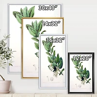 Designart Vintage Botanicals XX FLOAT FRAME WALL ART