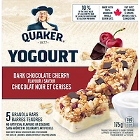 Quaker Yogourt Granola Bars - Dark Chocolate Cherry Flavour, 175 g.