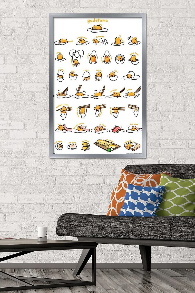 Gudetama - Grid Wall Poster, 14.725" x 22.375"