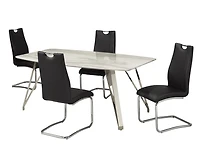 Meredith 5-Piece Dining Set, Black