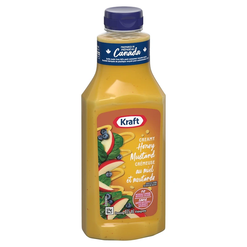 Kraft Creamy Honey Mustard Salad Dressing, 425 mL Bottle