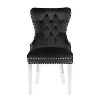 CHAISE DE SALLE À MANGER À AILES en Noir ENSEMBLE DE 6