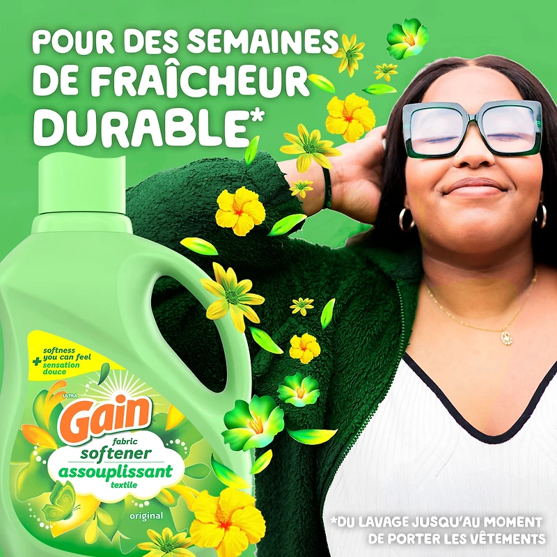 Gain Liquid Fabric Softener, Original Scent, Smooth Touch - softness you can feel