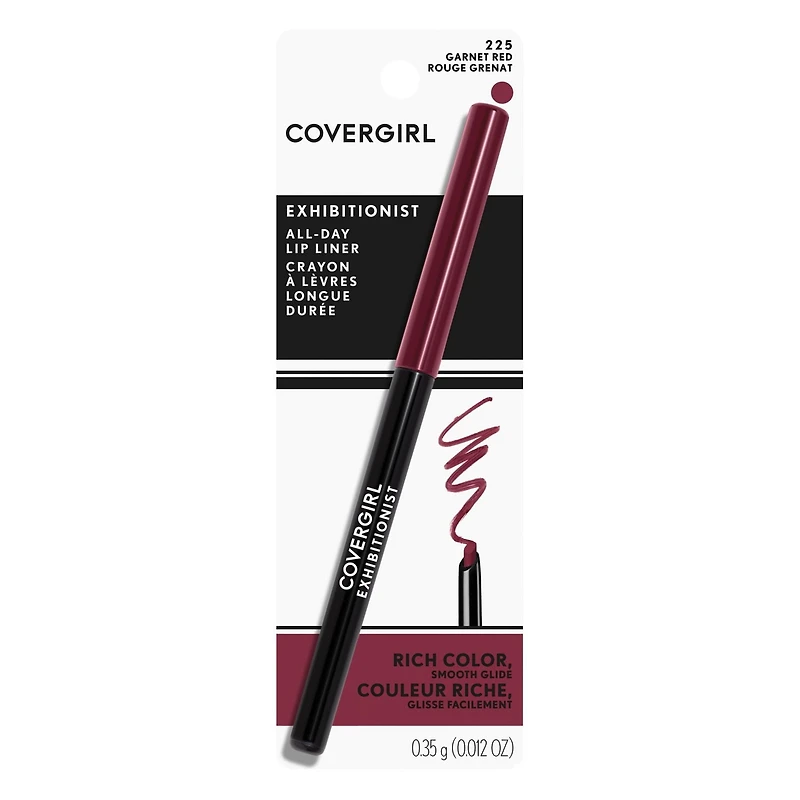 Covergirl Crayon à lèvres longue durée Exhibitionist, tient toute la journée, pointe rétractable, sans transfert ou bavure, 100% Sans Cruauté Définition des lèvres qui dure!