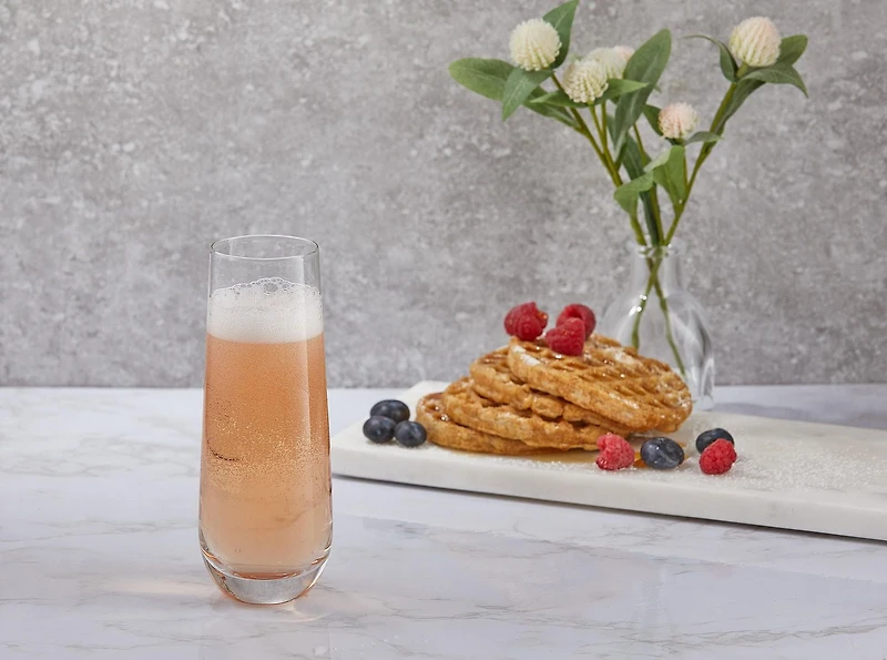 Flûtes à Champagne en Cristal Sans Pied Milo - 9,4 oz - Ensemble de 8