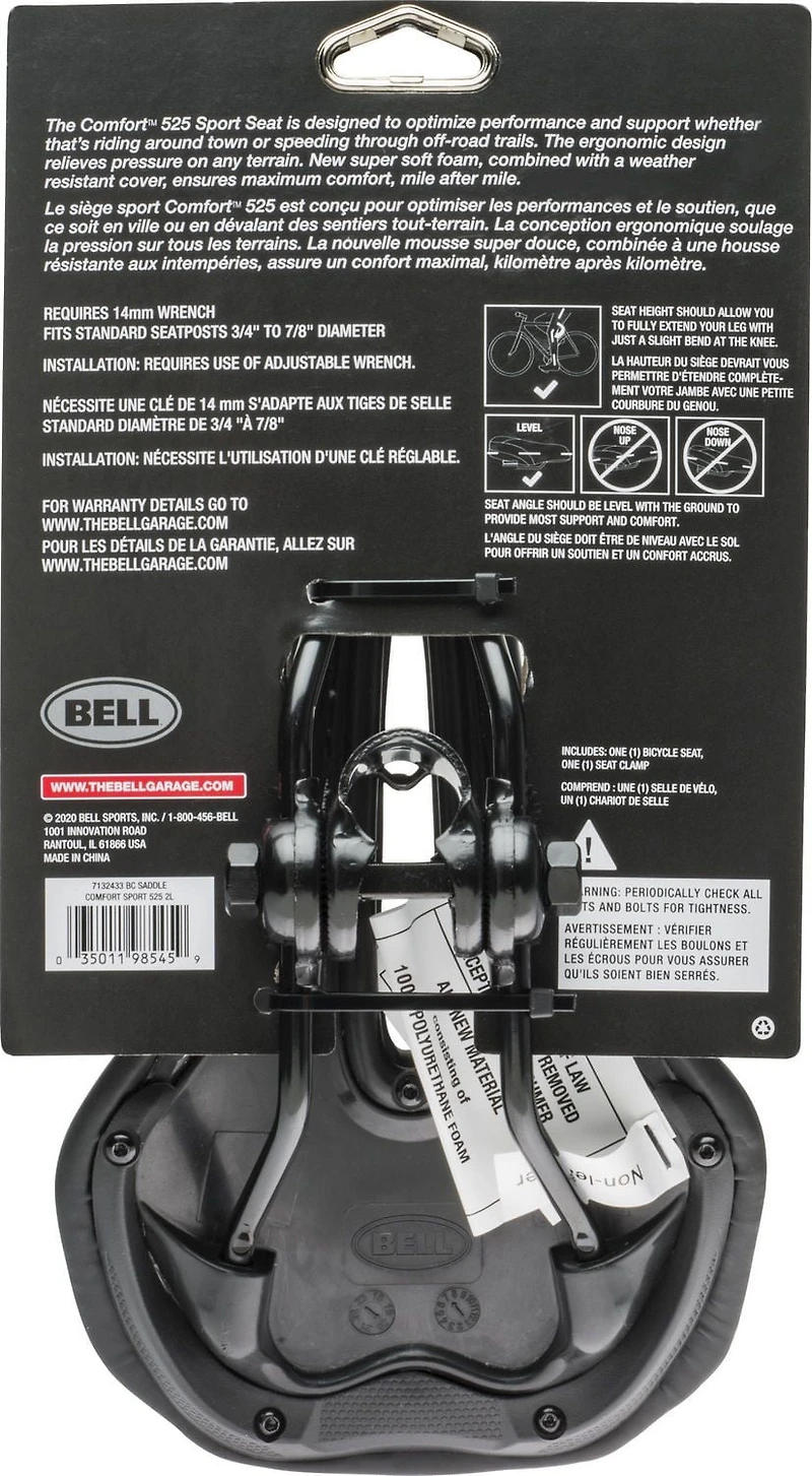 Siège Sport Comfort 525 Pince incluse