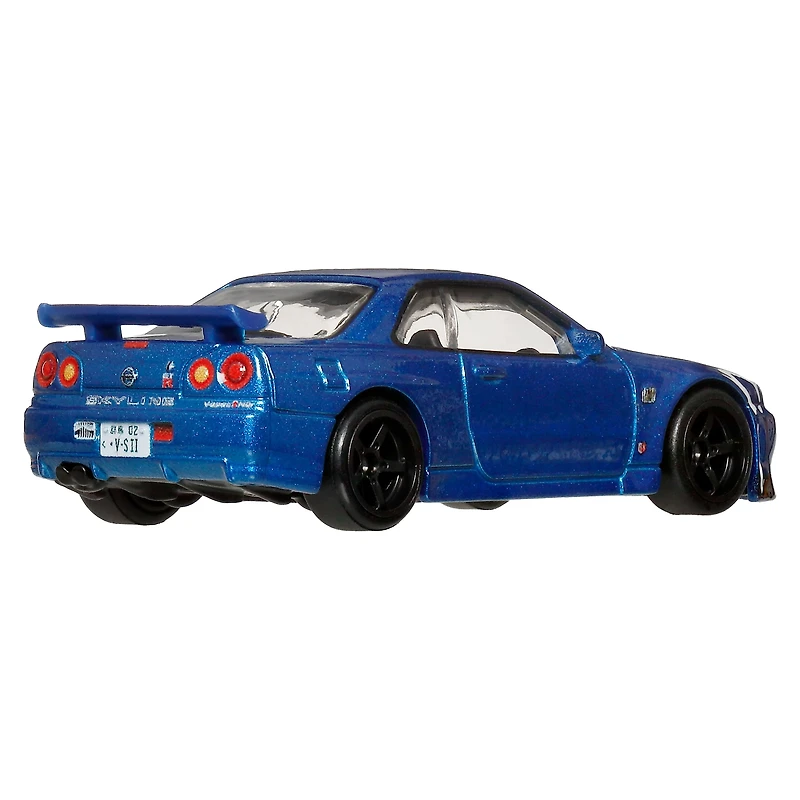 Hot Wheels Premium Car Culture Timeless Icons Nissan Skyline R34 GTR 1:64 Scale Collectible Vehicle