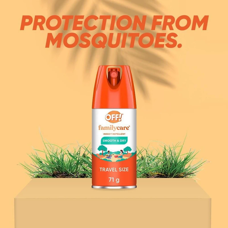 OFF! Aérosol chasse-moustiques protection familiale avec formule en poudre, jusqu’à 5 heures de protection, 71 g 71 g