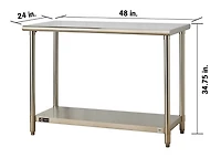 TRINITY EcoStorage Stainless Steel Table | 48” x 24” x 35” | NSF