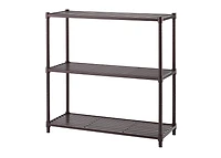 TRINITY 3-Tier Slat Shelving Rack | 36” X 14” X 35” | Dark Bronze