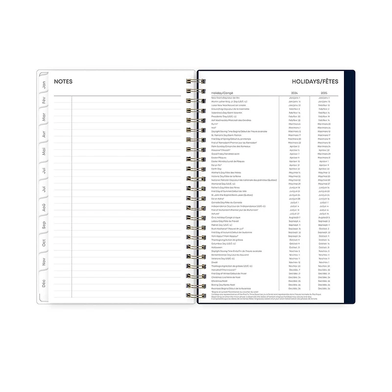 2024 Weekly Monthly Planner, 5x8, Blue Sky, Tiana
