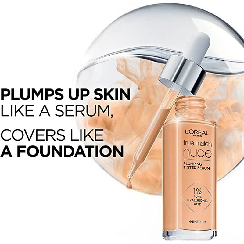 Sérum teinté True Match Nude de L’Oréal Paris avec 1% d’acide hyaluronique