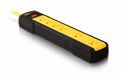 360 Electrical PRO 6 Outlet Surge Protector - Yellow